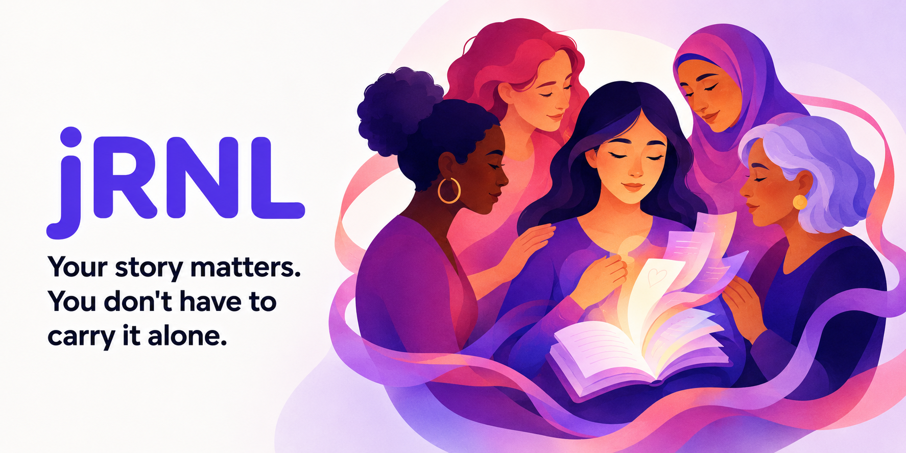 A woman keeping her own private record with jRNL